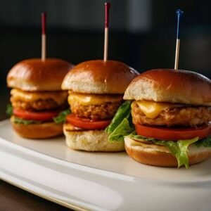 Snack Bites (3 Mini Burgers Chicken or Beef)